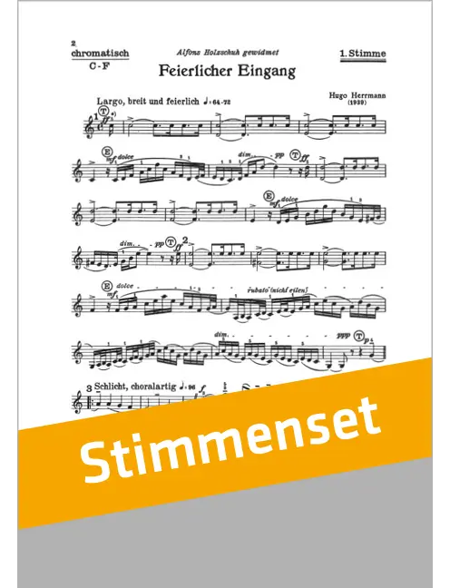 Feierlicher Eingang